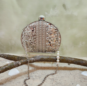 Bolso de noche de madreperla elegante para fiesta y novia - Product Image 2