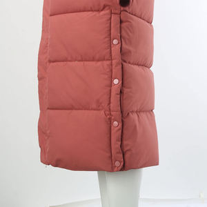 Manteaux matelassés en tricot uni surdimensionnés, veste d'hiver chaude de haute qualité pour l'extérieur, design matelassé, logo personnalisé, tissu long - Product Image 6