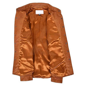 Chemise d'été en satin de cuir SALVA pour homme grande taille, respirante, tricotée, décontractée, à manches longues, boutonnée, col rabattu, avec poche poitrine - Product Image 6
