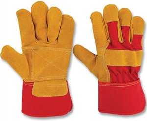 Gants en cuir fendu à double paume de qualité supérieure EN420 approuvés gants de sécurité durables et résistants pour les tâches de travail de construction industrielle - Product Image 2
