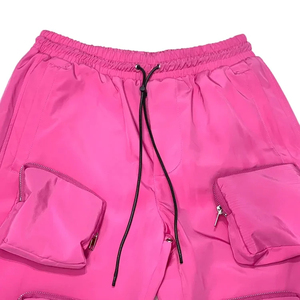 Personalizado de los hombres para Puff Imprimir Streetwear Jogger polar de algodón pantalones de chándal apilados pantalones acampanados - Product Image 4
