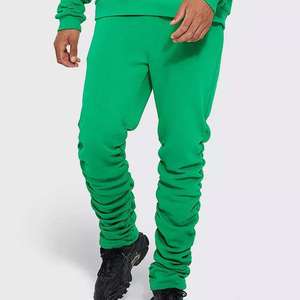 ชุดวอร์มกางเกงขาบานสำหรับผู้ชายชุดครอป2ชิ้นชุดวอร์มกางเกงขาบานแบบกำหนดเองใหม่ - Product Image 4