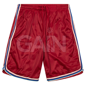 Factory Made Custom Design Your Own Logo Men Casual Mesh Shorts Elastic Waist Mid Comfortable Fashion Wear - Product Image 1