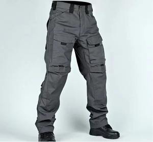 <b>Tactical</b> Men's <b>Waterproof</b> Canvas Elastic Waist Casual Cargo <b>Pants</b> Outdoor Multi-Pocket Breathable Eco-Friendly 100% Cotton - Product Image 4