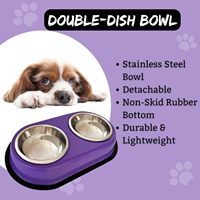 Usine prix de gros 900ml anti-dérapant boire manger de la nourriture mangeoire pour animaux de compagnie en acier inoxydable Double Diner chien et chat bols de nourriture