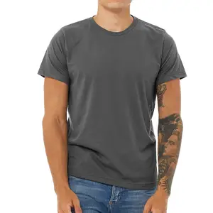 T-shirt manches courtes col ras du cou homme, gris foncé, personnalisé, pas cher, 2023