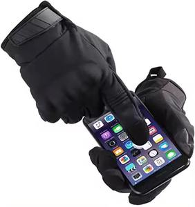 ถุงมือหนังแท้สำหรับผู้ชายถุงมือมอเตอร์ไซด์กันแรงกระแทกปรับแต่งโลโก้ได้สำหรับกีฬากลางแจ้งขี่จักรยาน - Product Image 3