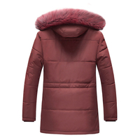 Nouvelles vestes matelassées chaudes d'hiver pour hommes, mode élégante, logo personnalisé, capuche en coton, manteaux pour hommes, coupe-vent, parka longue