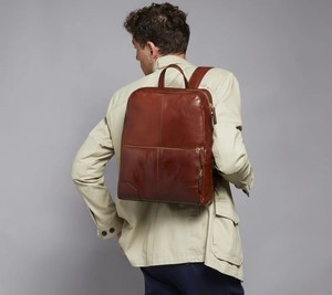 Mochila Vintage de Cuero Marrón Genuino para Portátil, para Hombre y Mujer, Ligera, Ecológica, Capacidad de 20-35L, para Viajes de Negocios - Product Image 2