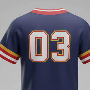 Maillot de baseball personnalisé haut de gamme, confectionné avec un tissu léger et confortable, idéal pour les matchs, les séances d'entraînement et l'usage quotidien. - Product Image 4