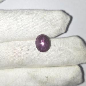 Rubí Estrella de Alta Calidad de 8 Quilates, Color Rojo Rosado, Cabujón Ovalado de 9x11 MM, 6 Rayos, Piedras Preciosas Naturales Certificadas por Terceros para la Fabricación de Joyas - Product Image 2