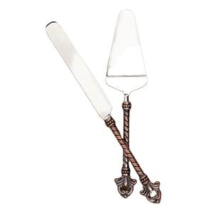 2025 Handmade Standard Design Cutlery Set Dining Table Decoration Metal Cake Cutting Knife Server Wedding Parties Resin INS <b>Box</b> - Product Image 2