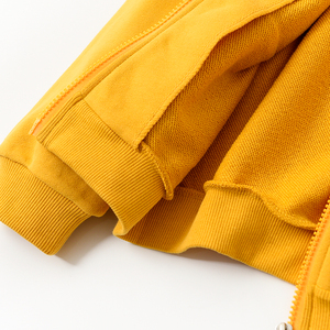 Sweats à capuche tricotés en coton biologique personnalisés pour les tout-petits Sweat à capuche éponge pour enfants Sweats à capuche zippés à manches longues pour bébé garçon - Product Image 5