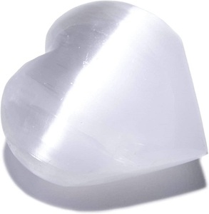 ราคาขายส่ง โซฮาอาเกต คริสตัลเซเลไนต์ธรรมชาติ ขัดเงา รูปหัวใจ สำหรับบำบัดพลังงาน เรกิ และการทำสมาธิ ลดราคา - Product Image 3