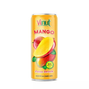 Vente en gros 10.8 FlOz Boisson au jus de mangue Boisson gazeuse Fabricant de boissons de marque privée OEM - Product Image 1
