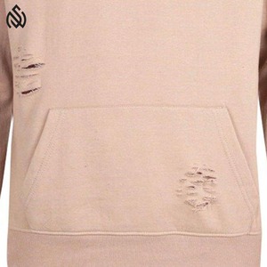 Sweats à capuche en détresse sur mesure de haute qualité avec logo Vêtements d'hiver premium Sweats à capuche en détresse - Product Image 5