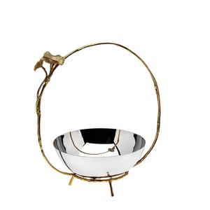 Cuenco de Metal decorativo tradicional hecho a mano, diseño curvo pulido con espejo Vintage, técnica personalizada para uso en fiestas - Product Image 3