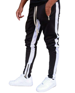 Pantalon pour homme avec logo personnalisé, taille haute élastique, 100% coton, pantalon de jogging décontracté, coupe ample, pantalon droit, vêtements de rue pour homme - Product Image 4