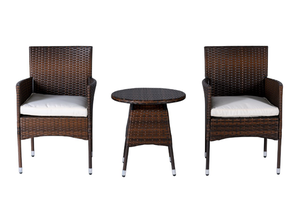 Meilleure offre pour 3 PCS Modern Wicker Sofa Set Table High Quality Outdoor/Garden Furniture for Living Room Entry Exterior Vietnam - Product Image 5