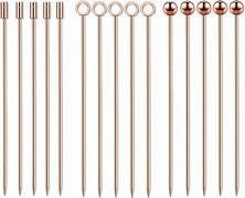 Luxury Metal Olive Picks Reusable Stainless Steel Skewers Modern Design <b>Bar</b> Kitchen Accessories - Product Image 4