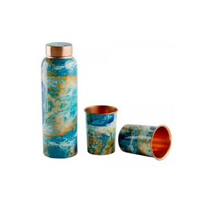 Diseño estándar Flor Impreso Botella de cobre Accesorios para bebidas de agua Productos de bajo precio - Product Image 5