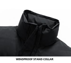 Nouveaux hommes manteau à capuche recadrée doudoune coton Logo personnalisé bulle doudoune veste courte grande taille veste d'hiver - Product Image 6