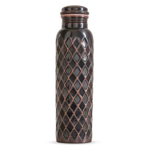 Frasco de agua hecho a mano de cobre 100% personalizado diseño único con esmalte azul botella de Metal de Venta caliente Drinkware - Product Image 5