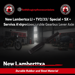 Nueva Palanca de Cambios Lambretta LI + TV2/3 + Special + SX + Serveta, Eje de Goma y Acero Duradero - Product Image 3