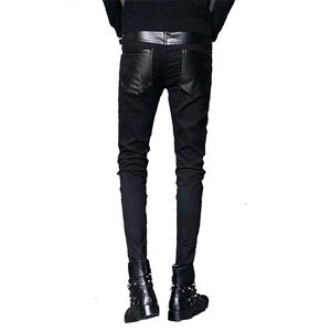 Calidad superior personalizada de talla grande estilo casual Mid Factory Direct gran oferta precio bajo tela transpirable pantalones de cuero hombres - Product Image 4