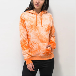 Sudadera con Capucha para Mujer, Color Naranja Deslavado, 100% Algodón, Estilo Vintage, Gruesa, Lavada al Ácido, Regular, Invierno, Personalizable - Product Image 1