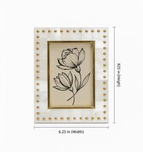 Cadre photo en os incrusté, fait main, écologique et luxueux |   Articles de décoration intérieure et hôtelière de haute qualité en stock - Product Image 2