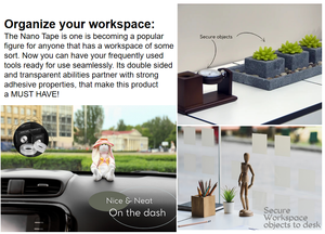 Nastro Adesivo Nano Gel Rimovibile 30mm <span class=keywords><strong>Biadesivo</strong></span> Resistente Senza Tracce <span class=keywords><strong>per</strong></span> <span class=keywords><strong>Pareti</strong></span> Cucina Tappeti Foto Auto Vetro - Product Image 5