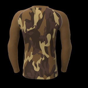 OEM personalizado de manga larga Urf 50 Rash Guard totalmente sublimación BJJ hombres Rash Guard hombres - Product Image 6