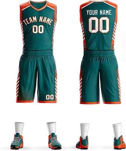 Vente en gros d'uniformes de basket-ball fabriqués, uniformes de basket-ball pour hommes, sublimation de l'équipe de basket-ball pour adultes - Product Image 2