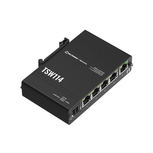 Commutateur Teltonika TSW114, 5x RJ45 1000 Mb/s, rail DIN - Product Image 1