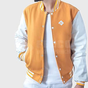 Chaqueta de invierno profesional Slim Fit Letterman, ropa informal gruesa para exteriores con logotipo frontal personalizado, chaqueta fabricada con cuello levantado - Product Image 4