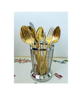 Soporte para cubiertos de 2 secciones de diseño clásico, soporte creativo para cubiertos de Metal de calidad para decoración de mesa de comedor, soporte para cubiertos - Product Image 2