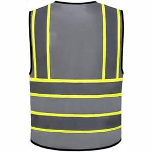 Chalecos de Seguridad Reflectantes de Alta Visibilidad con 8 Bolsillos y Cremallera Frontal, Ropa de Alta Visibilidad, Chaleco de Seguridad Reflectante - Product Image 6