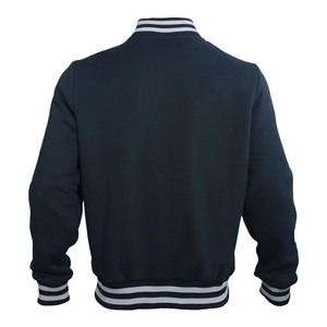 แจ็กเก็ตเบสบอลใช้ได้ทุกเพศเครื่องแบบนักเรียนผ้าแคชเมียร์ยืนด้านหน้าโลโก้ DP จัดส่งแบบกำหนดเอง - Product Image 2
