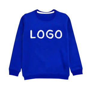 เสื้อสเวตเตอร์แบบสวมหัวคอกลมผ้าฝ้ายระบายอากาศขนาดพิเศษสำหรับเด็กผู้หญิงเด็กผู้ชายเสื้อผ้าเด็กตามสั่ง - Product Image 5