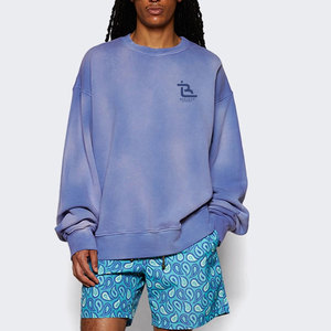Sweat-shirt tendance pour homme en tissu délavé à l'acide, avec un tissu doux et un ajustement confortable pour un usage quotidien, sweat-shirt décontracté pour homme en tissu délavé à l'acide - Product Image 2