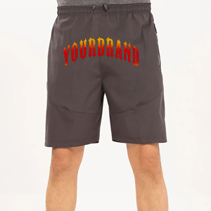 Pantalones cortos deportivos impermeables y a prueba de viento de nailon 100% al por mayor para hombre, pantalones cortos largos ligeros con logotipo impreso personalizado - Product Image 4