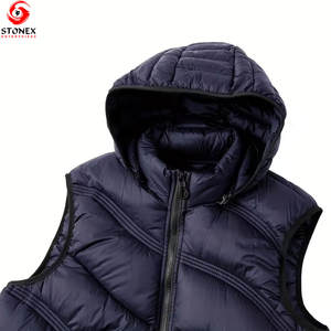 Chaleco Acolchado de Invierno para Hombre de Alta Calidad, Impermeable, con Capucha, Transpirable, 100% Poliéster, Logotipo/Diseños Personalizados, Cómodo, Gran Venta - Product Image 3