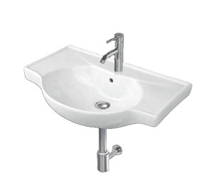Lavabo de cerámica Rectangular pequeño y moderno de gran oferta para baño de Arabia Saudita Ghana artículos sanitarios colgados en la pared India - Product Image 2