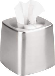 Porte-mouchoirs en métal enduit de poudre blanche fait à la main couleur personnalisée et Design classique indien hôtel maison porte-mouchoirs en métal - Product Image 3