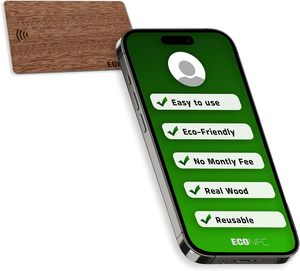 Tùy chỉnh EcoFriendly DIY ván ép tre kinh doanh ảo thẻ gỗ NFC thẻ kinh doanh không có lệ phí hàng tháng - Product Image 4