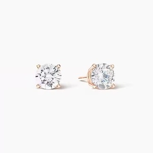Most Selling Delicate Diamond <b>Earrings</b> for Bridesmaids or Maid of Honor Coordinated Jewelry for Wedding Party from India - Product Image 4