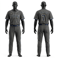 Uniforme de baseball pour homme en mélange de polyester GSM de haute qualité, bleu sarcelle, avec panneaux contrastants et tissu respirant, logo personnalisé