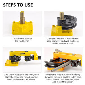 3/8 "-1"(10-25 мм) рычажный трубогиб HHW-25S ручной трубогиб SWG25 для изгиба труб из мягкой стали до 180 угла - Product Image 4