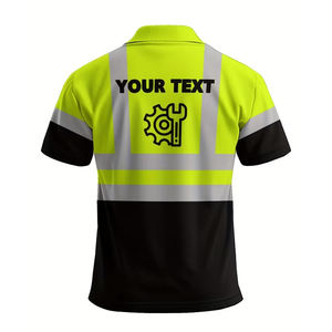 Camiseta Polo de Trabajo de Seguridad Reflectante de Alta Visibilidad con Logotipo Personalizado, Ropa de Trabajo de Alta Visibilidad - Product Image 6